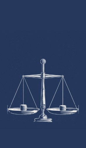 Engraved balance scales
